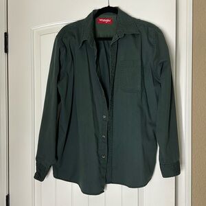 Green Wrangler button down